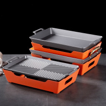 新式烤鱼炉小龙虾牛娃干锅烧烤盘牛排盘保温烤盘海鲜大咖炉餐厅用