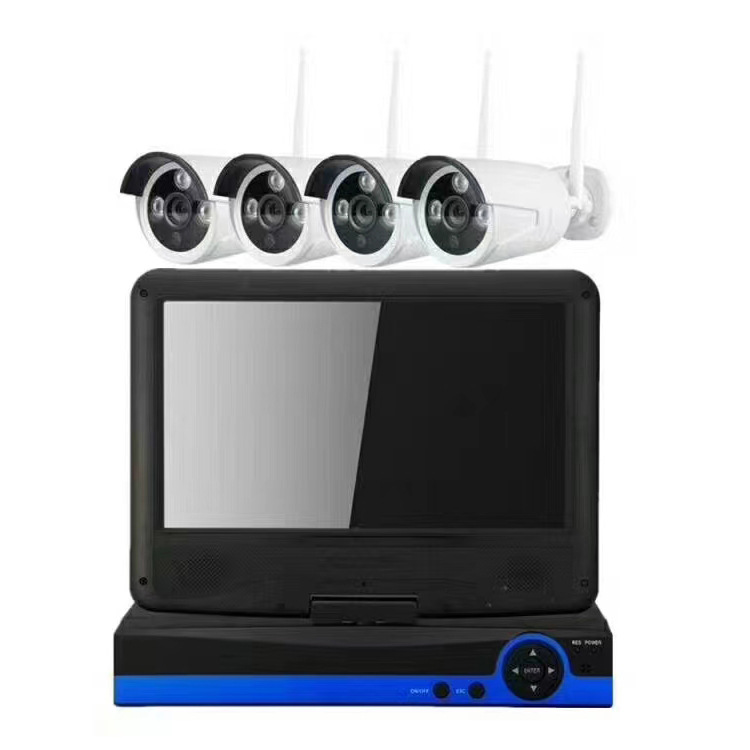 Juego de pantalla inalámbrico de 4 canales negro