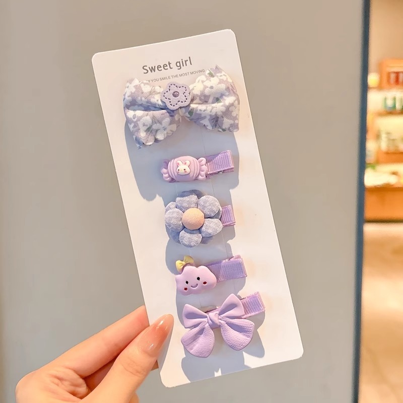 Clip para el cabello de bebé niñita no daña la tarjeta de cabello para niños adorable clip de cabello de mar de supercabel