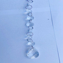 跨境透明14mm八角珠帘婚庆珠帘吊坠路引亚克力水晶珠链婚礼布置