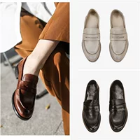 Покрытые золотом листья-пайоные туфли Officine Creative Italian Poisone Leaf Shoes Old Money, кожаные ботинки ручной работы, женские