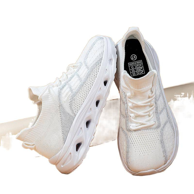 Tenis de Running Tejidos para Parejas, de PU, Malla y EVA, Transpirables y Flexibles para Correr