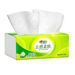 Heart Connection Cloud Sensation Series 90 Draw 18 Pack Three-Layer Stereo Pressed Flower Plastic Wrapping Tissue Box Pack DT17090 Box