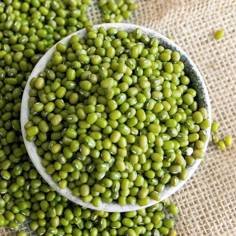 绿豆5斤 农家自产小绿豆500g新鲜豆芽笨绿豆绿豆糕五谷杂粮粥批发|undefined