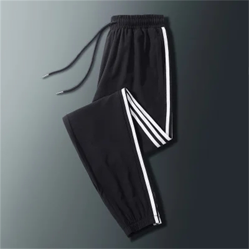 校服裤三条杠两条杠一条杠夏季春秋款束脚校裤藏青色小学初中高中