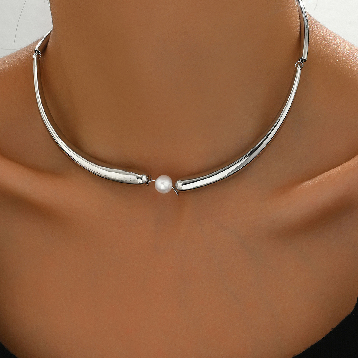 Gargantilla con cuentas bañada en oro mujer joya elegante_voghion.com