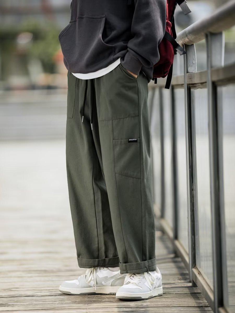 Men's Japanese cotton autumn trousers
