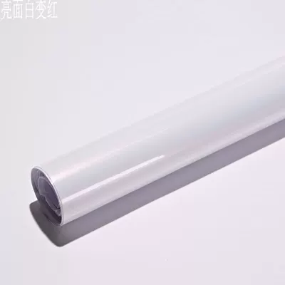 Car body color change film Auto Color Change Film - glossy-white-turns-red-152-18m