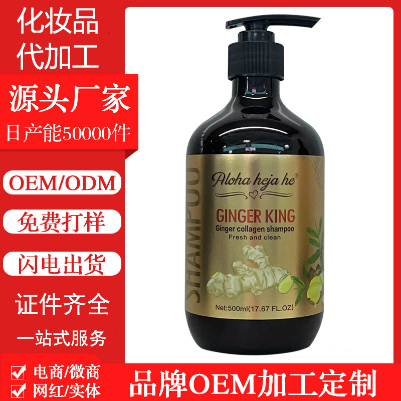 맞춤형 생강 킹 생강 샴푸 비듬 샴푸 OEM 세척 및 보호 제품 ODM 제조업체 가공