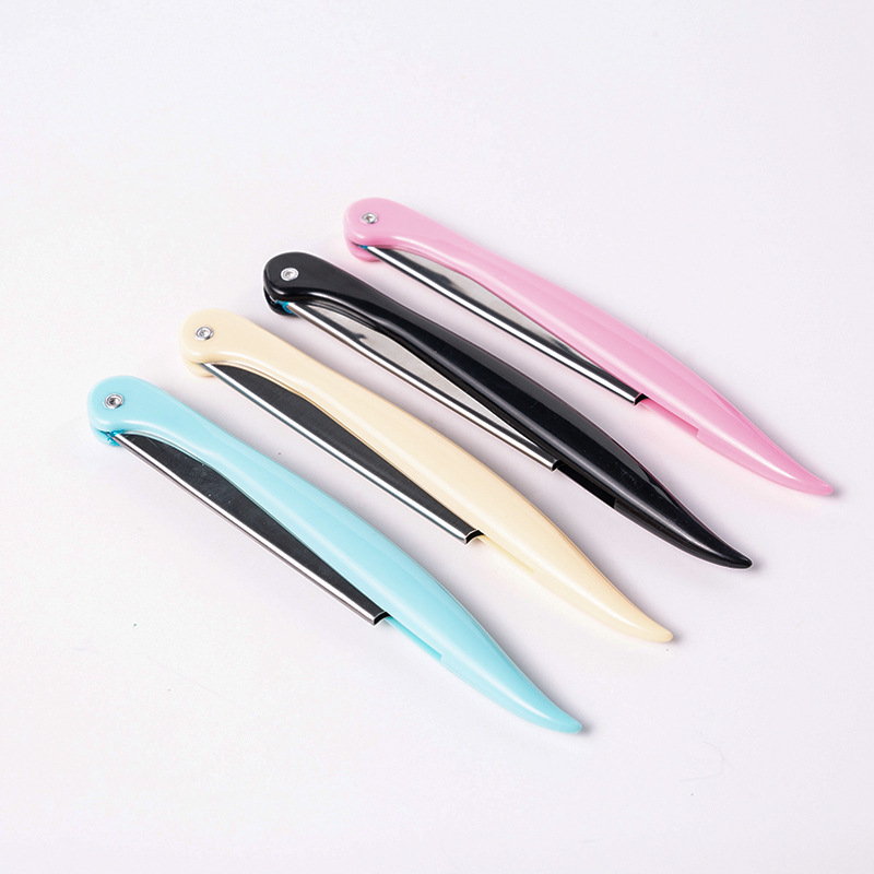 供应尖尾578折叠修眉刀架 折叠缓存美妆修眉刀架批发可替换刀片