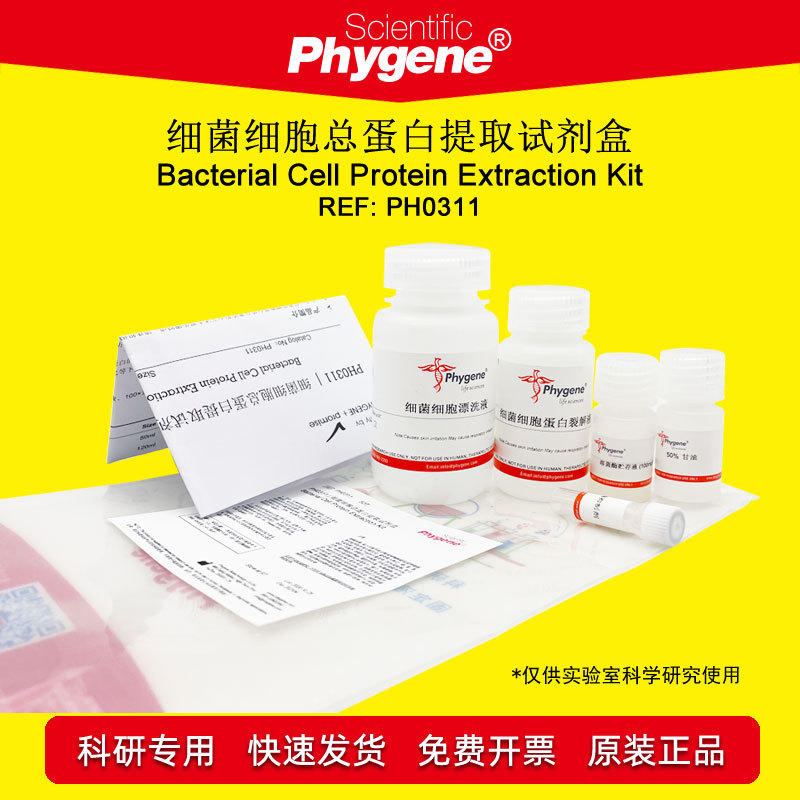 细菌细胞总蛋白提取试剂盒 50T 科研实验 [PH0311 PHYGENE]