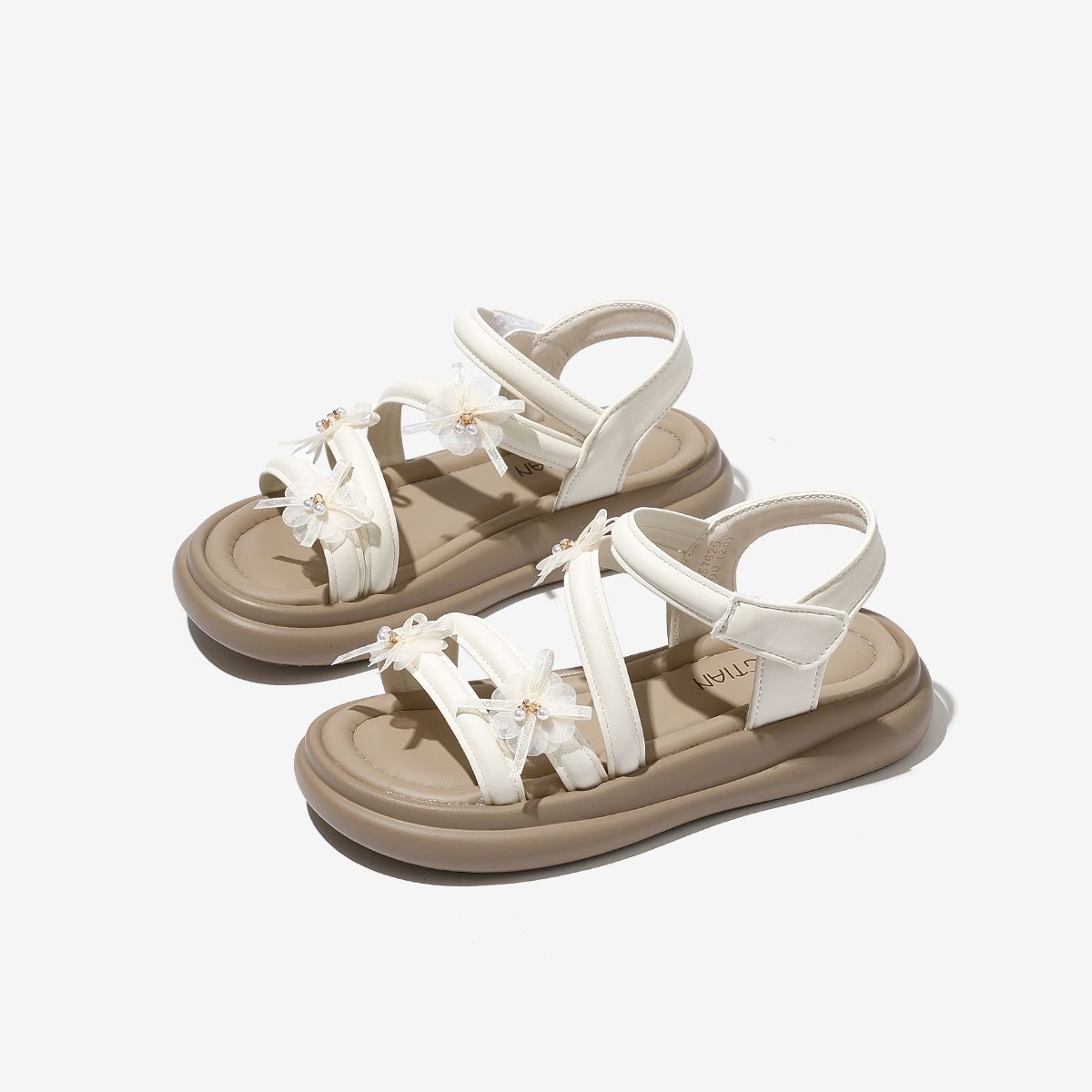 Niñas sandalias de dedos abiertos huecos 2026 verano nuevo estilo de moda infantil zapatos casuales versátiles estilo romano zapatos suaves image 6