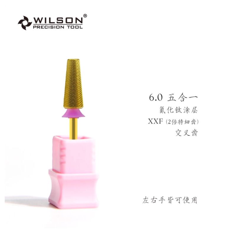 WILSON恵と順直筒光頭めっきチタン五合一打磨頭工具ネイルマニキュア|undefined