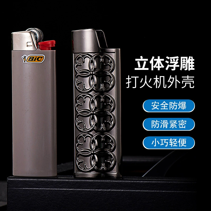 Ретро вишневый вишневый рельеф зажигалка защитный чехол компактный легкий портативный надпись для рекламы оптом