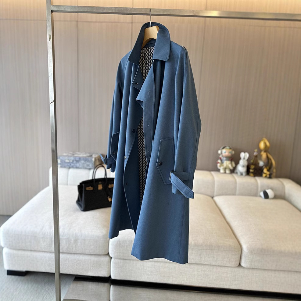 Ding luxury ready-to-wear ~ Australia worsted heavyweight A trench coat coat a generation of hair