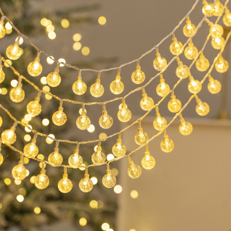 Cross-Border Solar String Lights, Battery-Operated Star Lights, Wedding and Holiday Atmosphere Lights, Starry Sky Lights, Christmas Decorative Lights, Light Strips