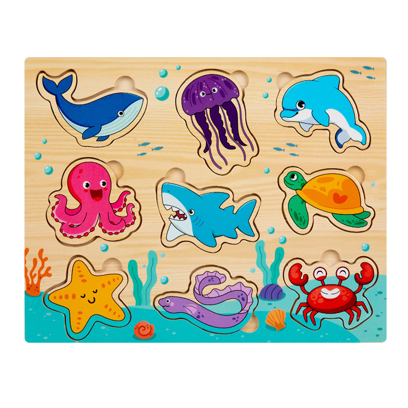 Ilustración de los niños cognitiva matching escena avión rompecabezas digital fruta tráfico animal educación temprana juguetes educativos