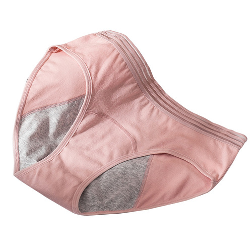 Sanitary period underwear for ladies, pure cotton, fish wire waistband, high-waisted menstrual period leak-proof underwear model 9257