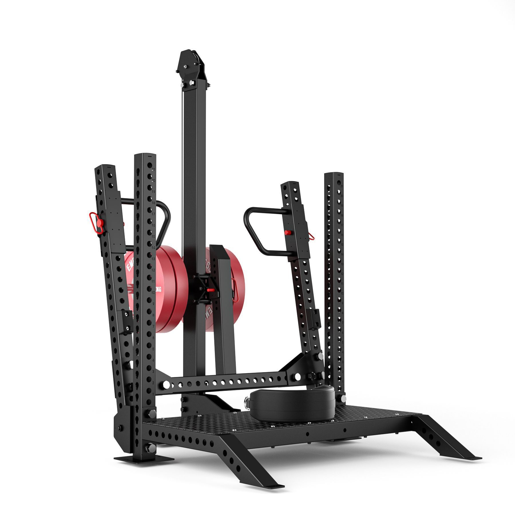 gimnasio equipo de fuerza tiburón crib entrenador de columna vertebral Smith Tower empuje equipo de ejercicios máquina de sentadilla rinoceronte sentadilla