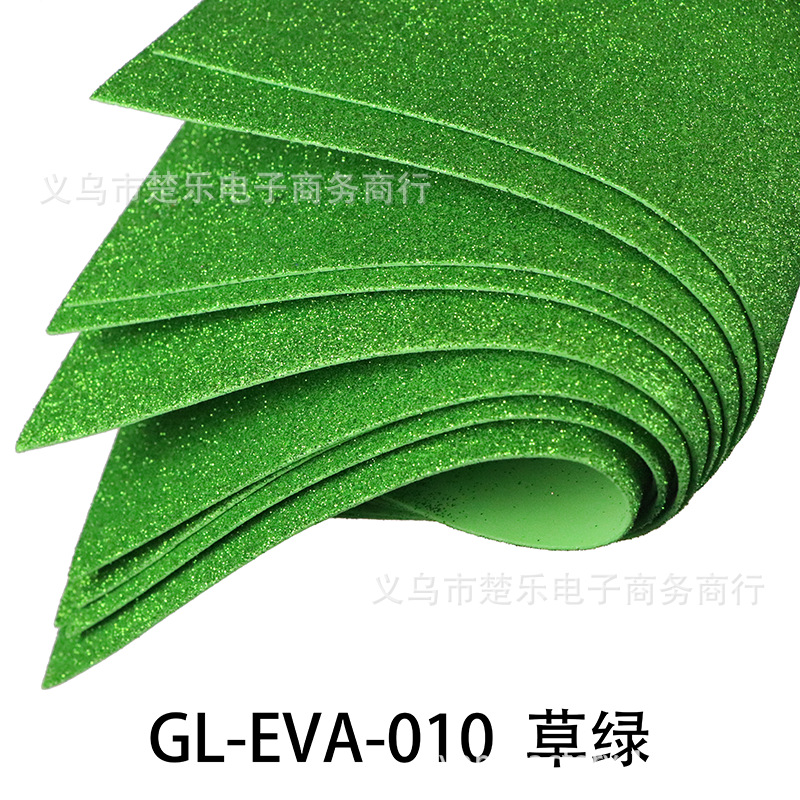 A4/A3/50x70 fábrica al por mayor Eva oro polvo esponja papel 2mm kindergarten DIY papel hecho a mano sin pegamento