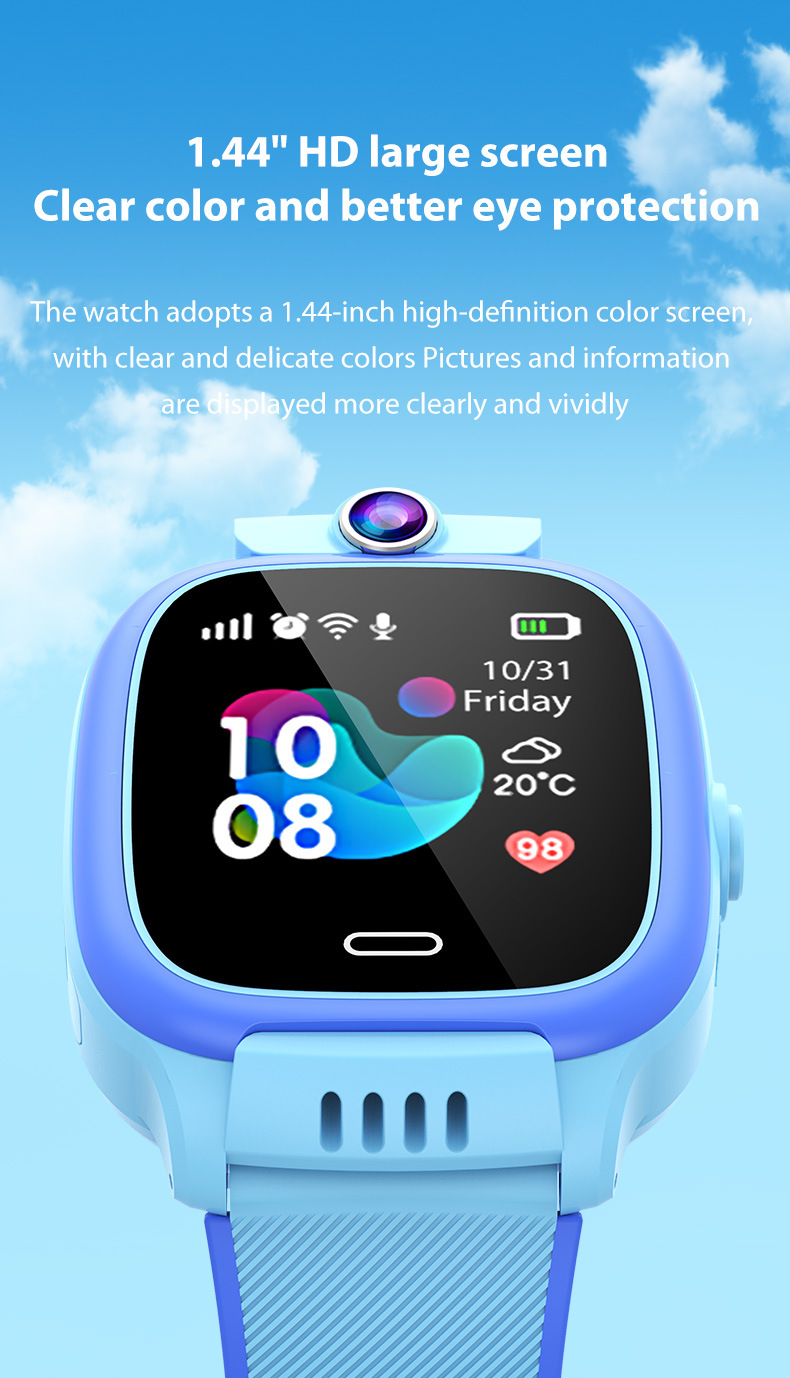 Orologio da polso per bambini Y31 Smart WIFI Posizionamento Impermeabile Foto Meteo Sveglia Multi lingua_voghion.com