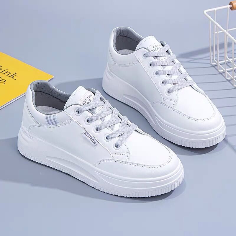 Comercio exterior al por mayor zapatos blancos de primavera y verano zapatos deportivos de mujer zapatos de skateboard universal zapatos suaves ligeros ociosos de mujer image 8