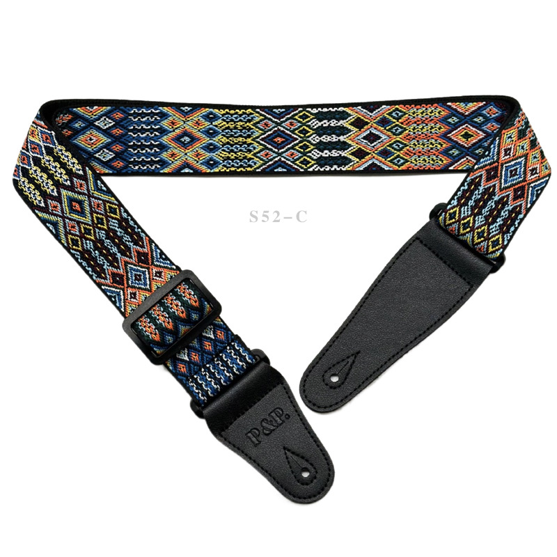 Guitar Strap Musical Accessories Floral Strap Woven Strap Guitar Strap P&P Compliments 2023 New Arrival
