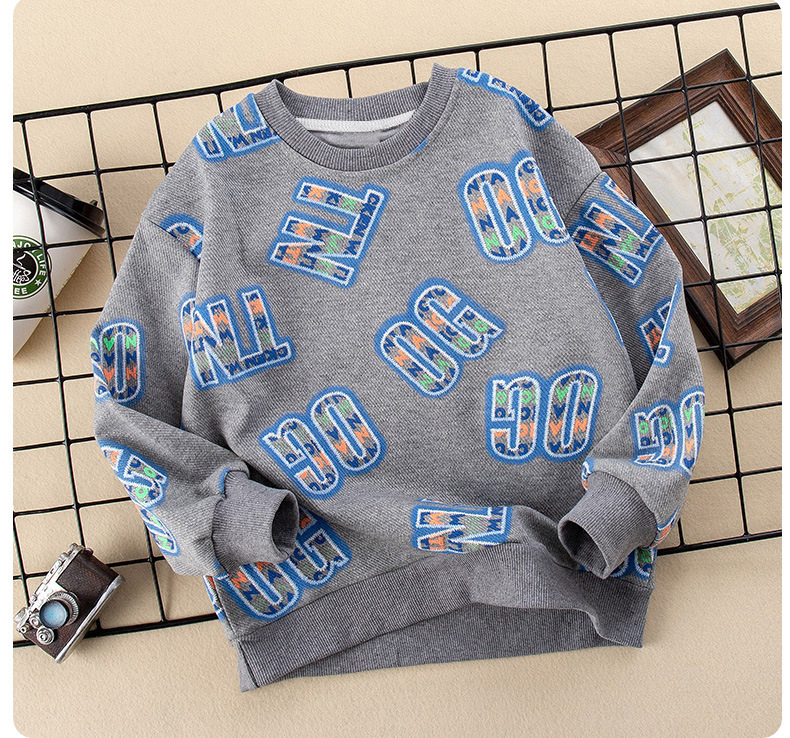 Sudadera con capucha niño conjunto ropa otoño primavera_voghion.com