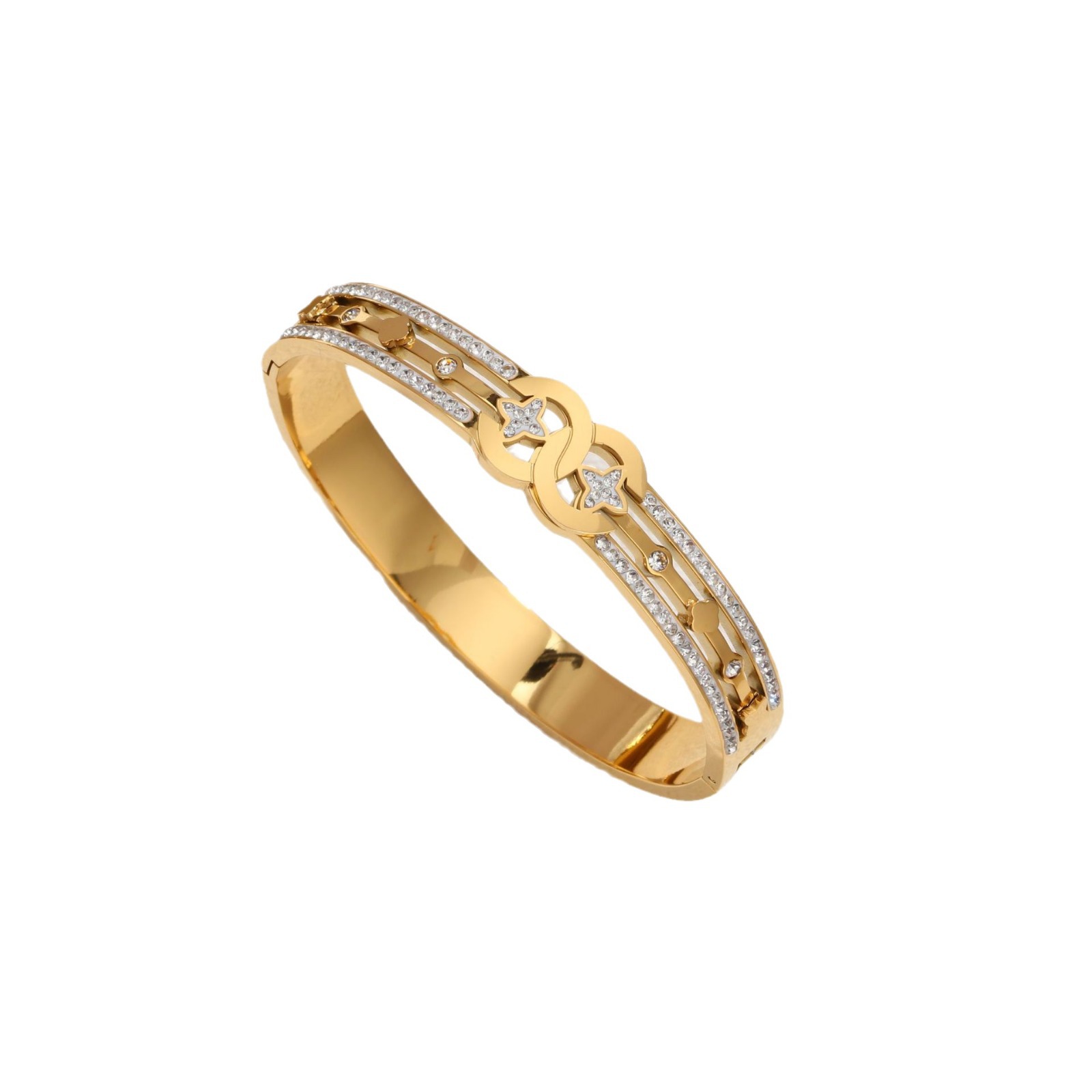 New Xiaoxiang Titanium Steel Bracelet Fashion Stainless Steel Bracelet INS Trendy Personality Bracelet Unisex_voghion.com