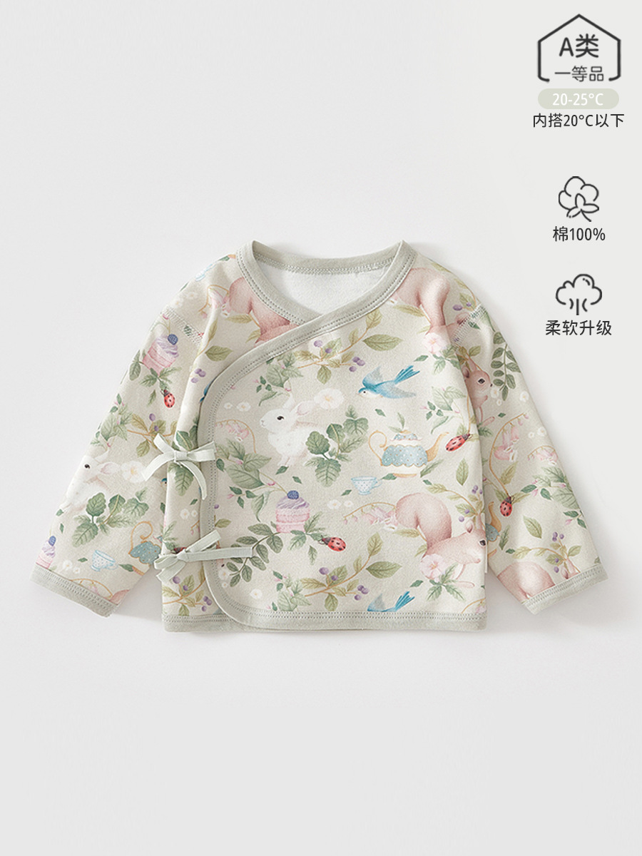 Neonatal medio chaqueta de algodón tipo una sala de maternidad ropa de bebé 0 - 3 meses medio chaqueta de nuevo bebé ropa monje