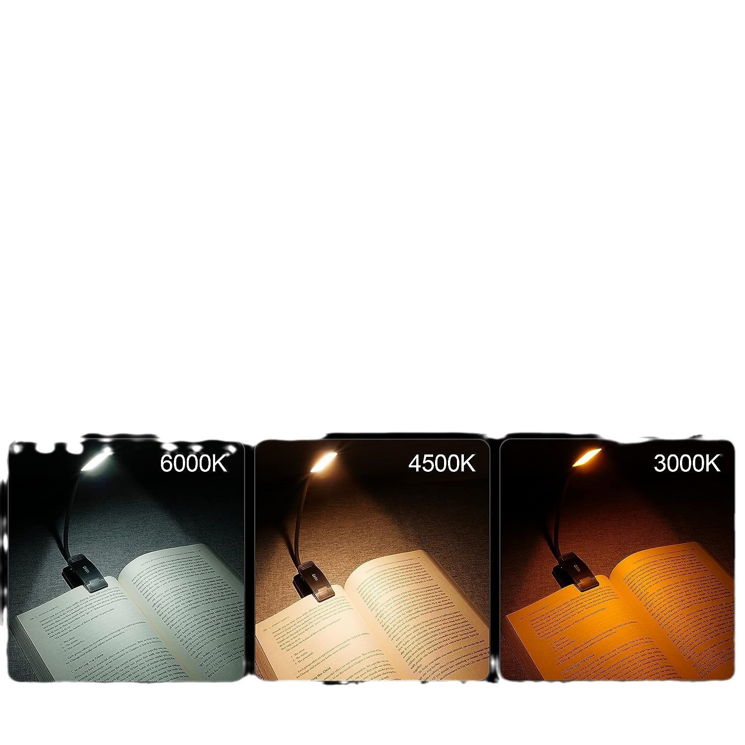 Cross-border popular Gritin 9 LED recargable libro luz de lectura clip de luz