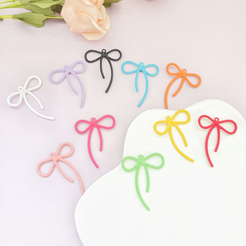 Painted Alloy Princess Ribbon Bow Pendant DIY Mobile Phone Chain Pendant Keychain Mobile Phone Case Versatile Pendant Painted Alloy Princess Ribbon Bow Pendant DIY Mobile Phone Chain Pendant Keychain Mobile Phone Case Versatile Pendant