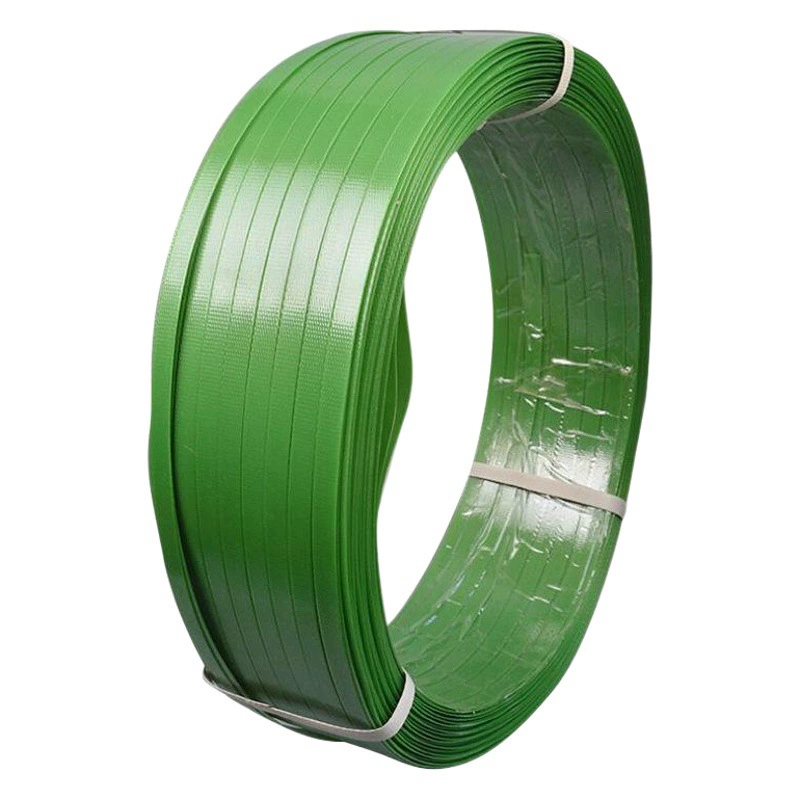 Linyi пластик сталь упаковка ремень производитель ПЭТ зеленый пластик стальной упаковочный ремень 1608 ПЭТ пластик стальной ремень в наличии