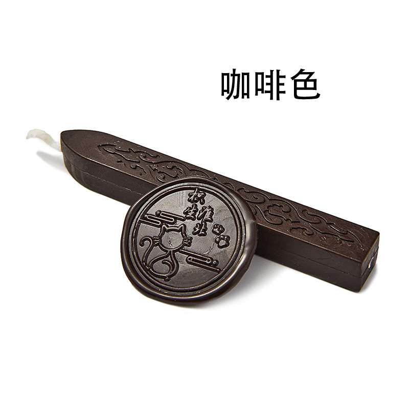 Tira de cera de sello de laca de fuego 42 cinta de plomo tira de cera de sellado sobre sello de regalo con núcleo patrón de flecha de laca de fuego cera de laca de fuego