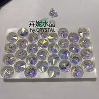 14MM однолунный кристалл бабочка кристалл бабочка бабочка с одним отверстием сверлить одиночное отверстие кулон ожерелье серьги аксессуары для волос