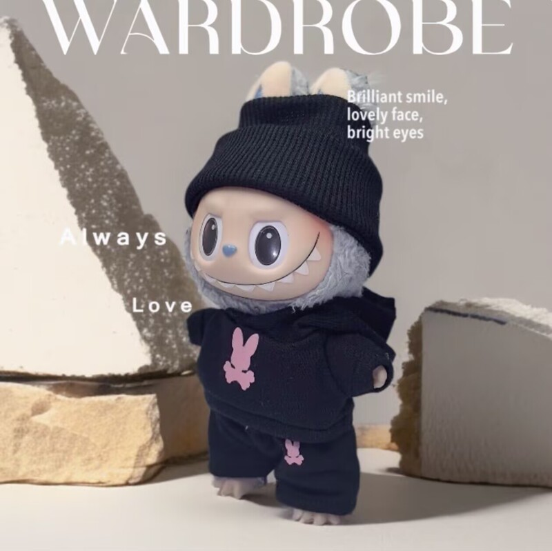 Dropshipping 代发仅衣服】挂件LABUBU公仔娃衣一二代盲盒拉布布|undefined