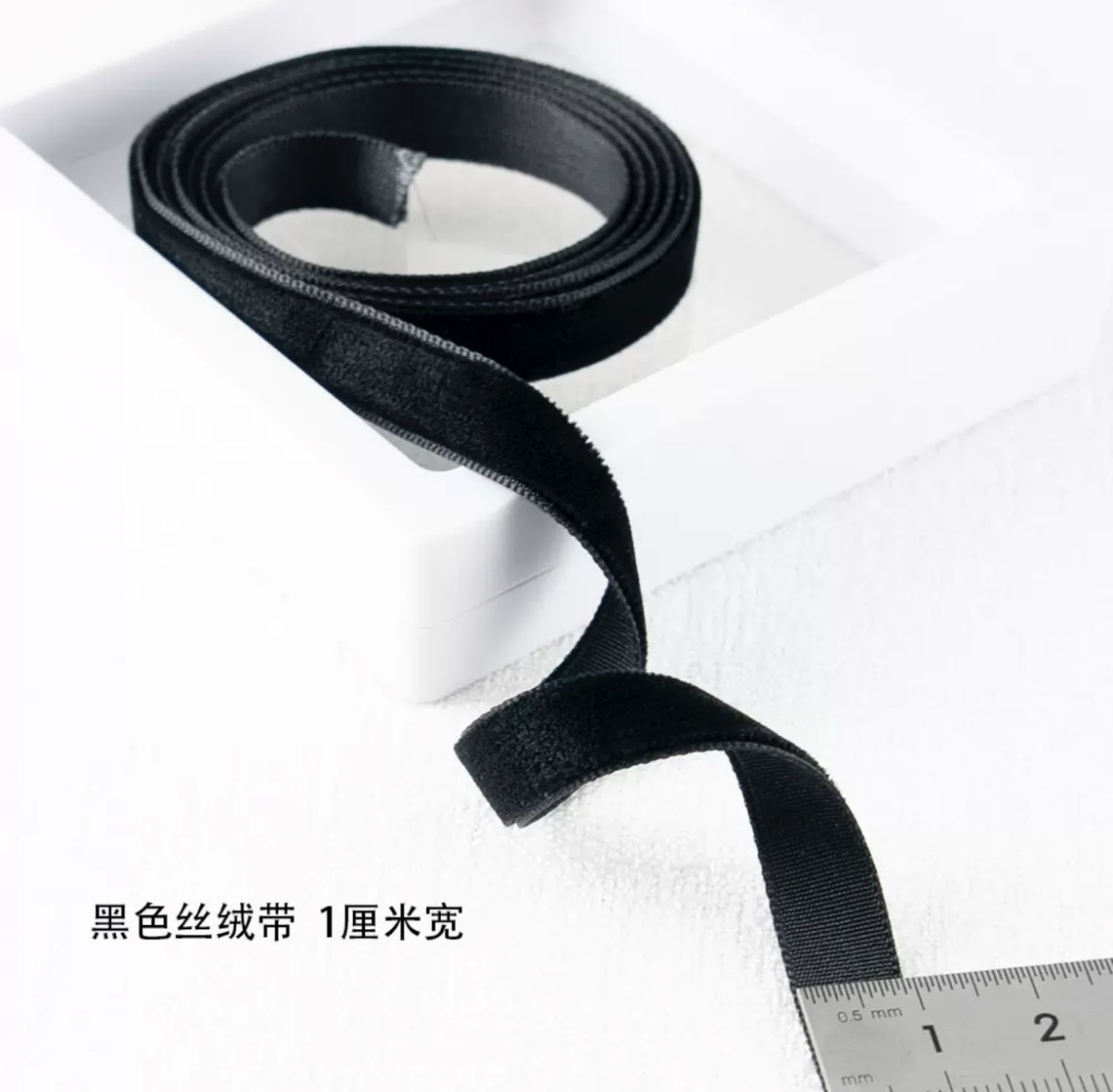 Gran bandeja de un solo lado de cinta de terciopelo cinta de terciopelo para el cabello arco DIY flores regalos accesorios de ropa