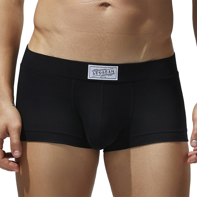 SEOBEAN Xibin Men's Underwear Low Waist U-Pocket Boxers Cotton Trendy Men's Sports Boxer Underwear SEOBEAN Xibin Men's Underwear Low Waist U-Pocket Boxers Cotton Trendy Men's Sports Boxer Underwear