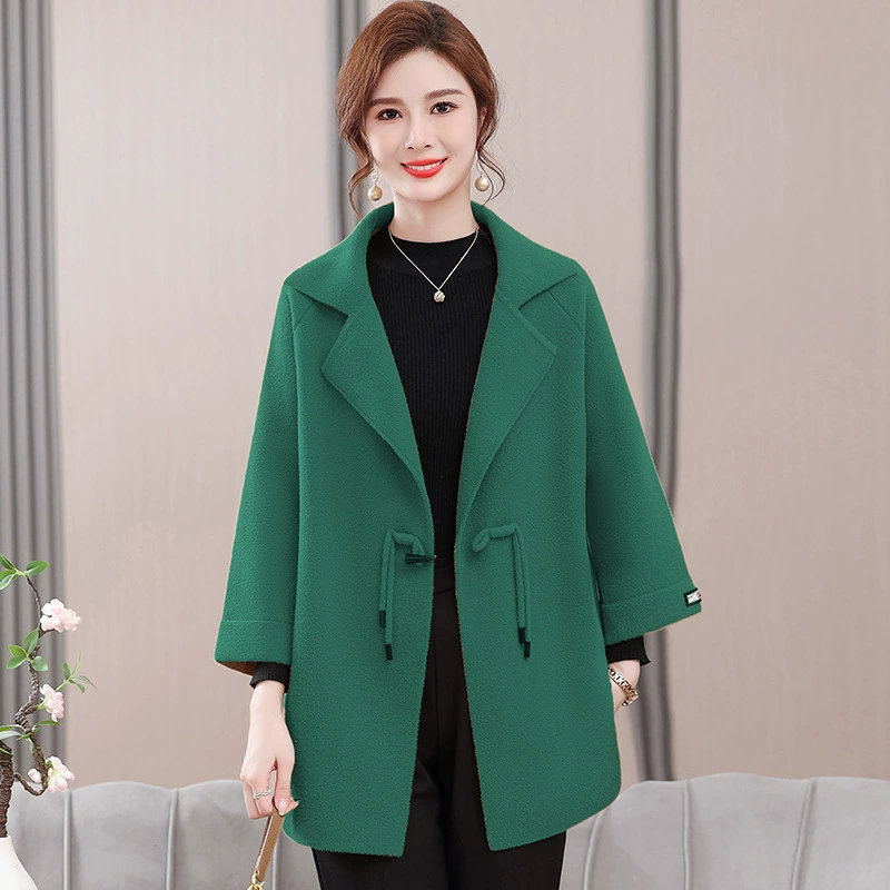 Весеннее пальто больших размеров для людей среднего и пожилого возраста, одежда для полных мам в западном стиле, осенне-зимнее пальто для девочек, благородный Топ