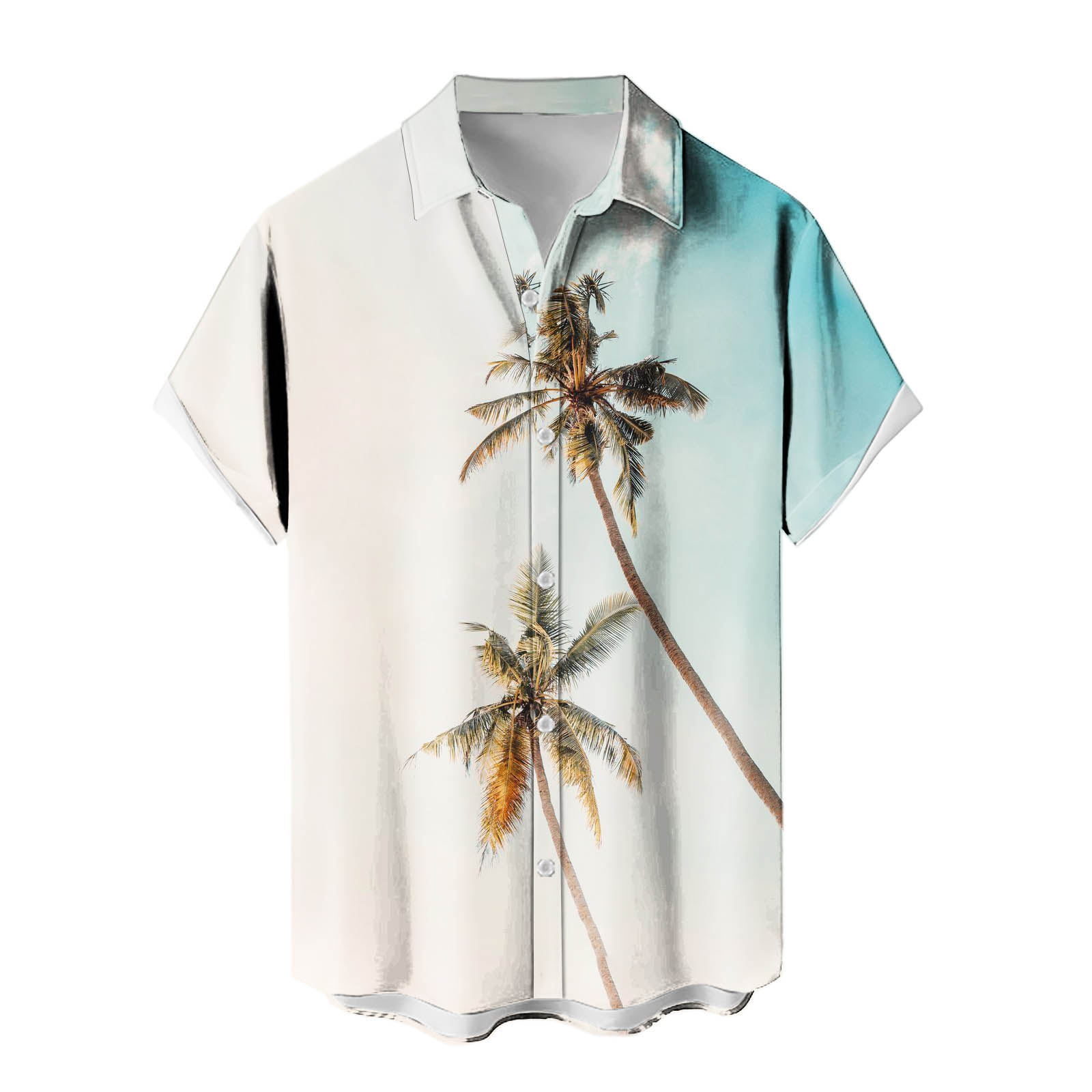 2024 venta caliente para hombres nueva camisa de manga corta Hawaii Holiday Series Camisa casual de todo fósforo con estampado 3D para hombres