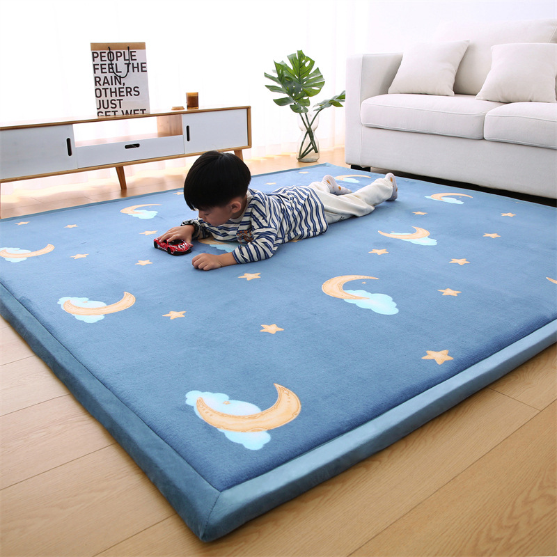 Dropshipping Thickeneded Tatami Floor Mats, Living Room and Bedroom Floor Mats, Carpets, Kidsren's Anti-Fall Crawling Mats