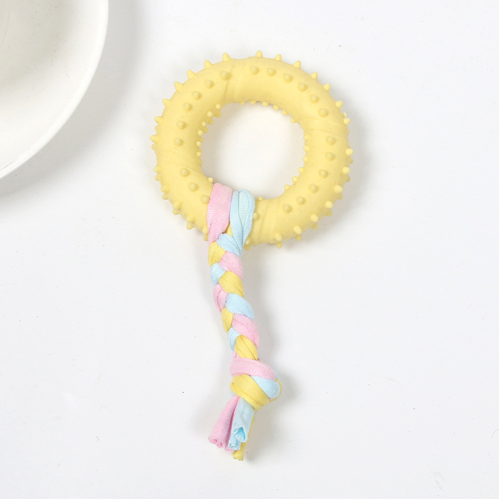 Términos de tela amarilla con puntos, 43g 18cm