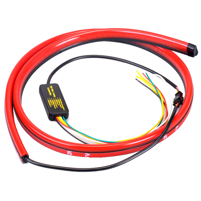 Qìchē Car LED High Position Brake Light, Warning Light, Running Light with Streamer Turn Signal (Brake light) - 90cm-with-streamer-multi-mode