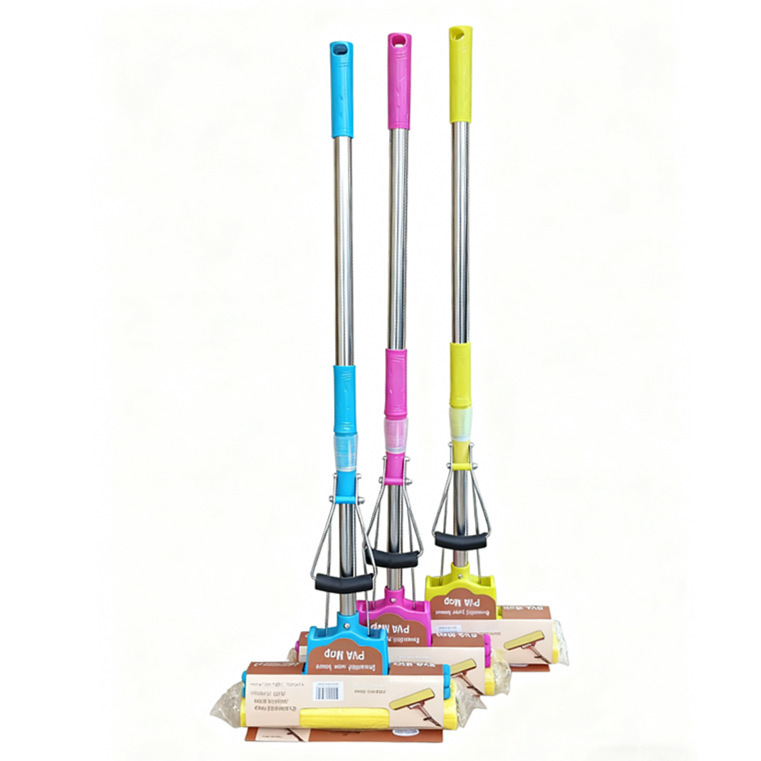 Rubber cotton mop squeeze hand-free mop sponge mop wholesale lazy mop multi-function