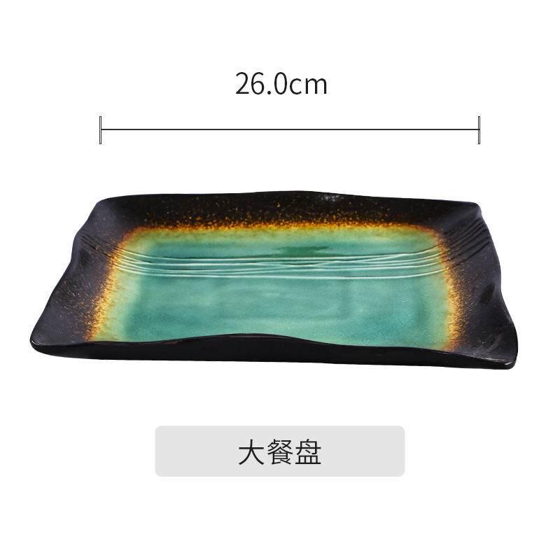 Simple creativo vajilla de cerámica suministro directo de fábrica patrón de hoja de loto fresco hogar plato desayuno ensalada plato sopa taza de agua