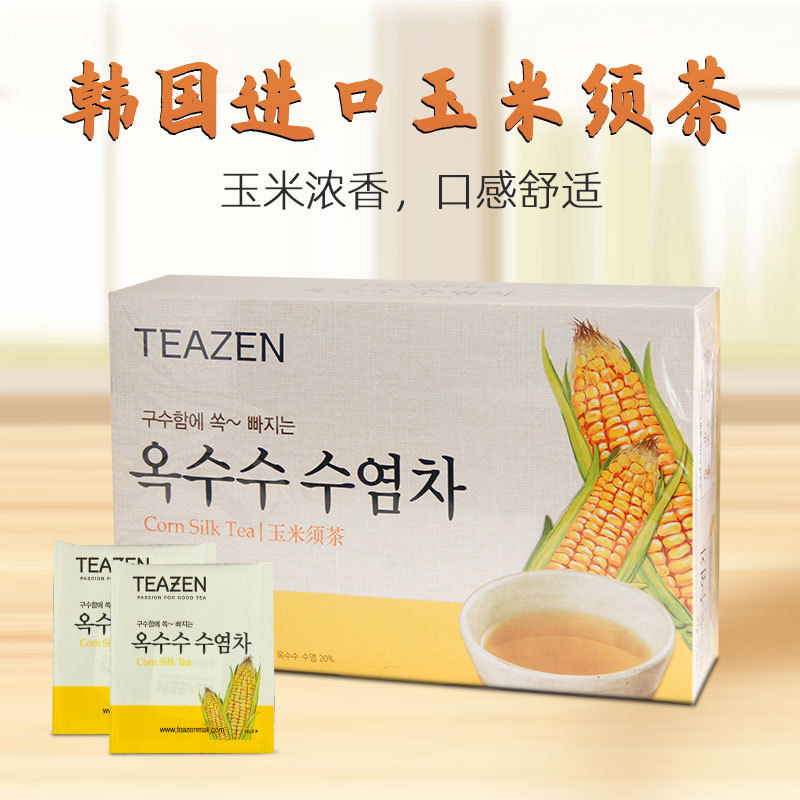 South Korea Imported Teazen Corn Silk Tea 1.5g*200 Bags of Health Herbal Tea 300g