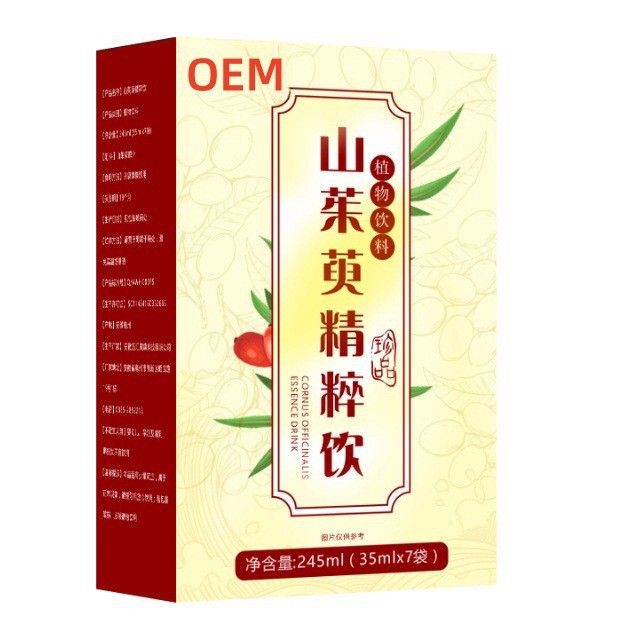 黄精肉苁蓉山茱萸饮品定制山茱萸肉药材OEM植物口服液饮品工厂