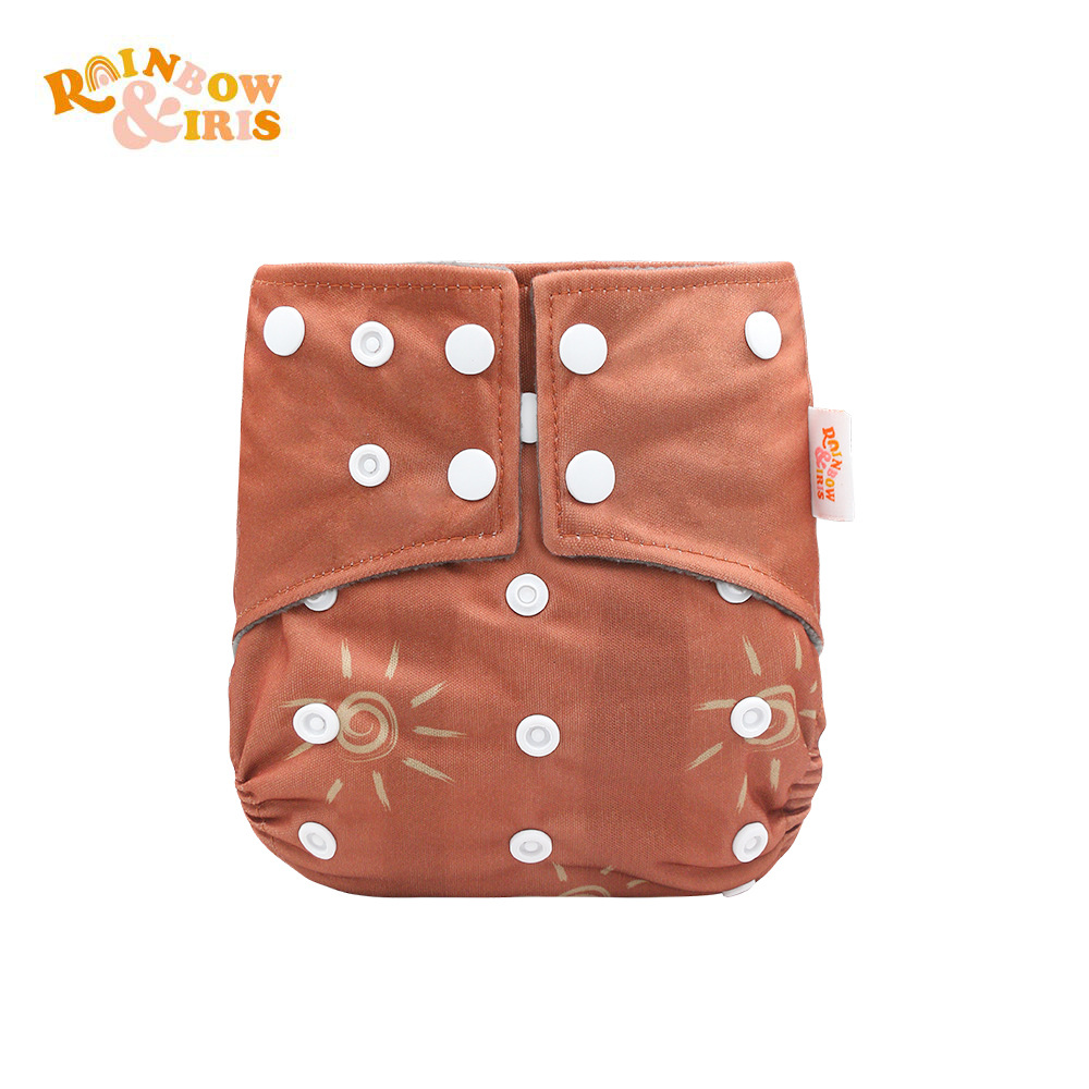 INS impresión digital de estilo occidental pañales de carbón de bambú pantalones de entrenamiento de fugas a prueba de agua anti-lado transfronterizo en stock pañal de tela