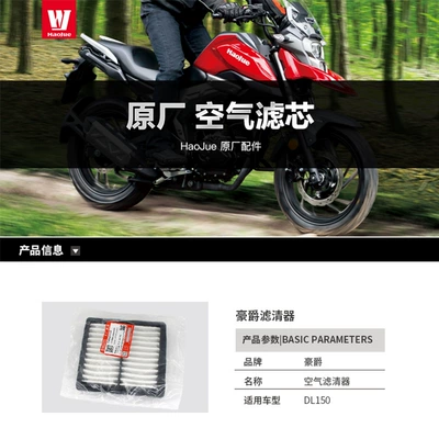 Original application Haojue motorcycle Air filter