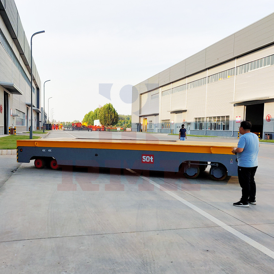 电瓶充电式平车 除锈烤漆防爆电动平车 可实现自动化无轨胶轮车